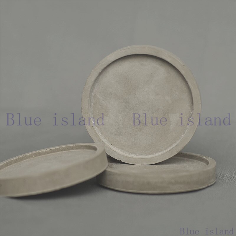 Cement Epoxy Resin Round Oval Tray Silicone Mold Jewelry Storage Tray Jesmonite Terrazzo Ornaments Concrete Tray Making