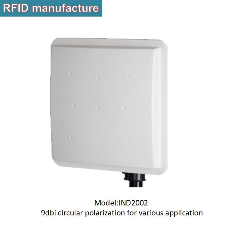 Antenne RFID UHF à polarisation circulaire à longue portée à gain 9dbi pour lecteur RFID UHF à moyenne portée dans l'accès au stationnement/fréquentation des personnes