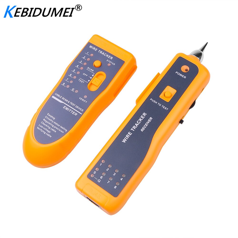 Kebidumei wire tracker cat 5 cat 6 rj45 utp stp line finder nettverk kabel tester telefon sporer diagnose tone verktøysett lan