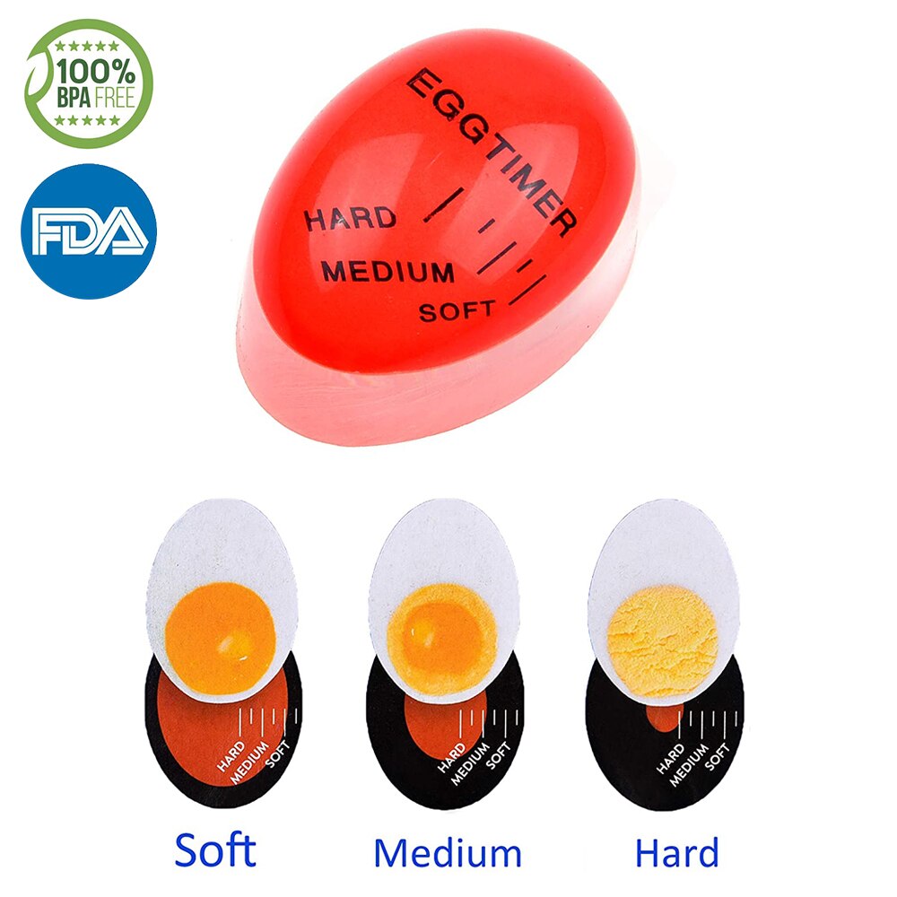 Æg timer farve skifte timer rød timer værktøjer køkken miljøvenlig harpiks æg timer æg holder køkken tilbehør