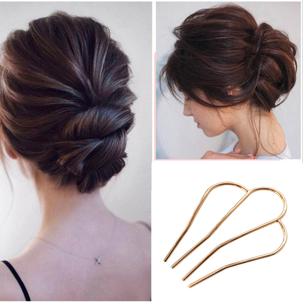 Pinzas para el pelo en forma de U, horquillas de Metal para mujeres y niñas, accesorios de peinado para el cabello, pasadores, fabricante de moños
