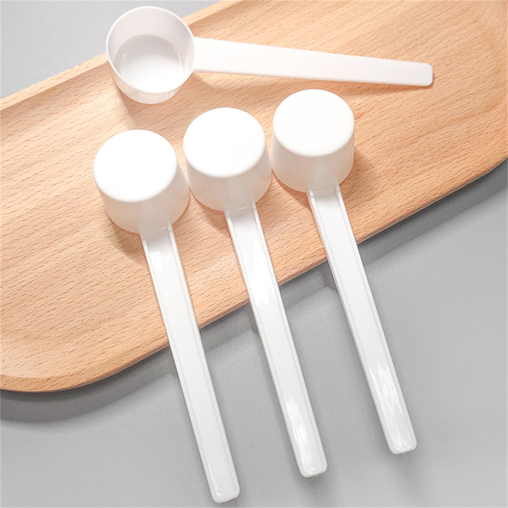 Cuillères à mesurer en plastique 5g 10ml, cuillère à mesurer liquide, cuillère à café, protéines, lait en poudre, boule Gadget de cuisine domestique
