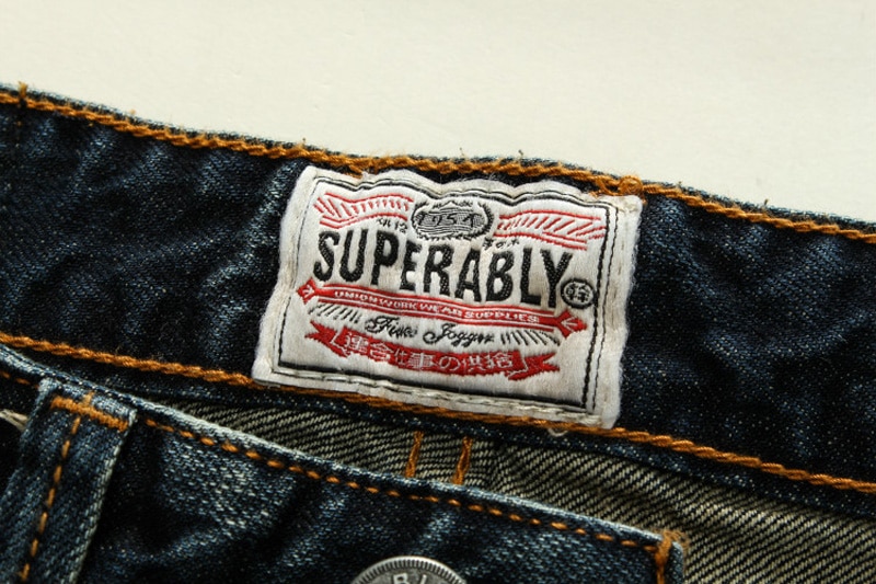 Mærke almindelige minimalistisk stil denim overalls mellem talje fuld længde mandlige vask cowboy jeans lokomotiv stysize 29-38