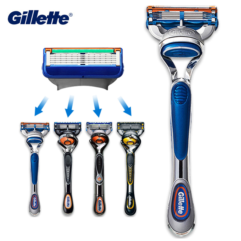 Original Gillette Verschmelzung Rasierer für Männer Gesicht Haar Bart Rasieren manuelle Rasierer Kassetten Ersatz Rasierer Köpfe 5 Schichten Klingen