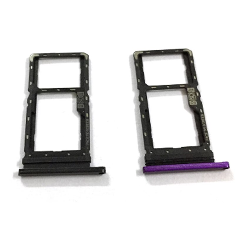 Houder Slot Voor Motorola Moto Een Hyper/Een Macro/Een Vision Sd Dual Sim Kaart Lade: One Macro Purple