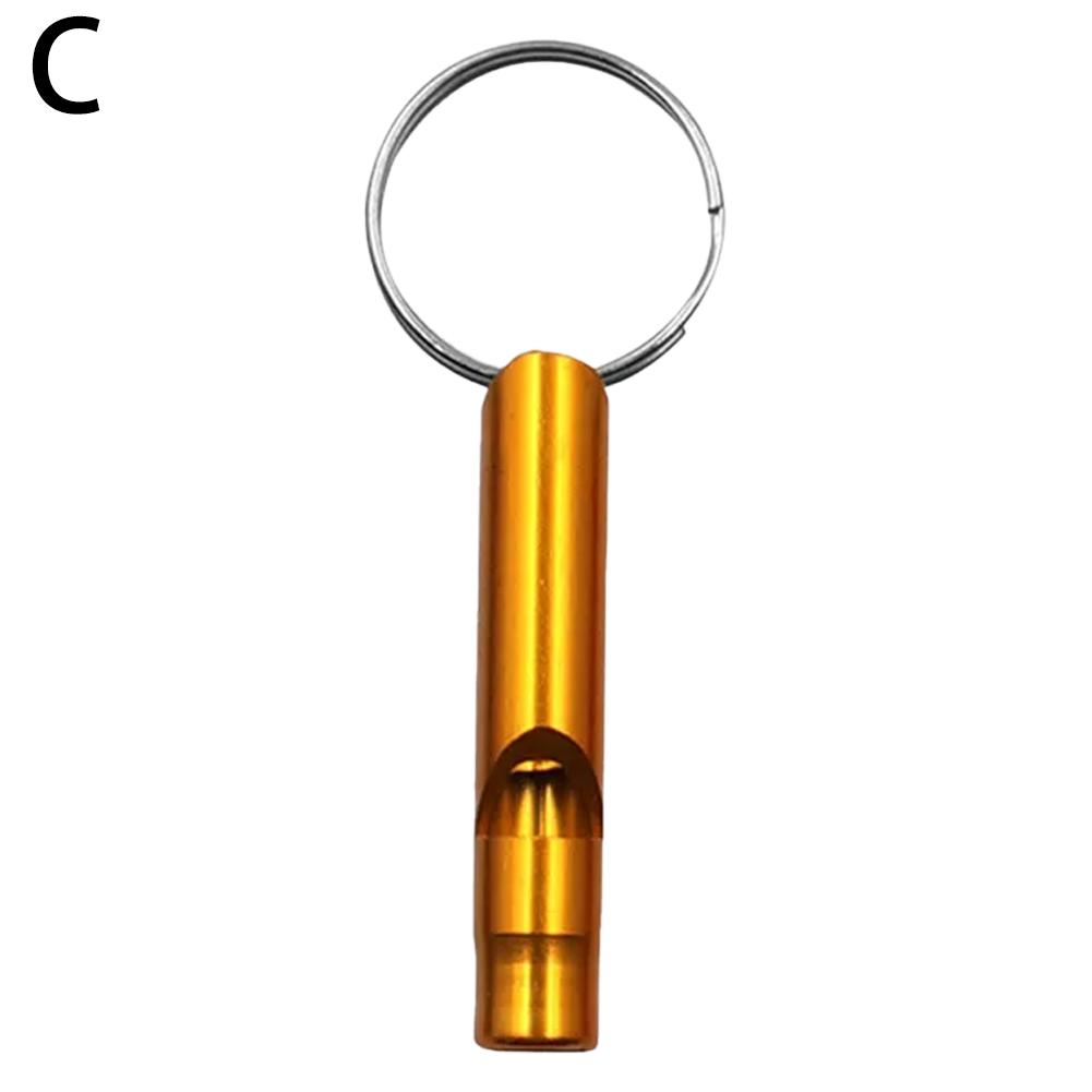 Mini Size Whistles Pendant Outdoor Multifunction Whistle Keychain Outdoor Survival Emergency Call Tools Metal Whistle Keyring: Red