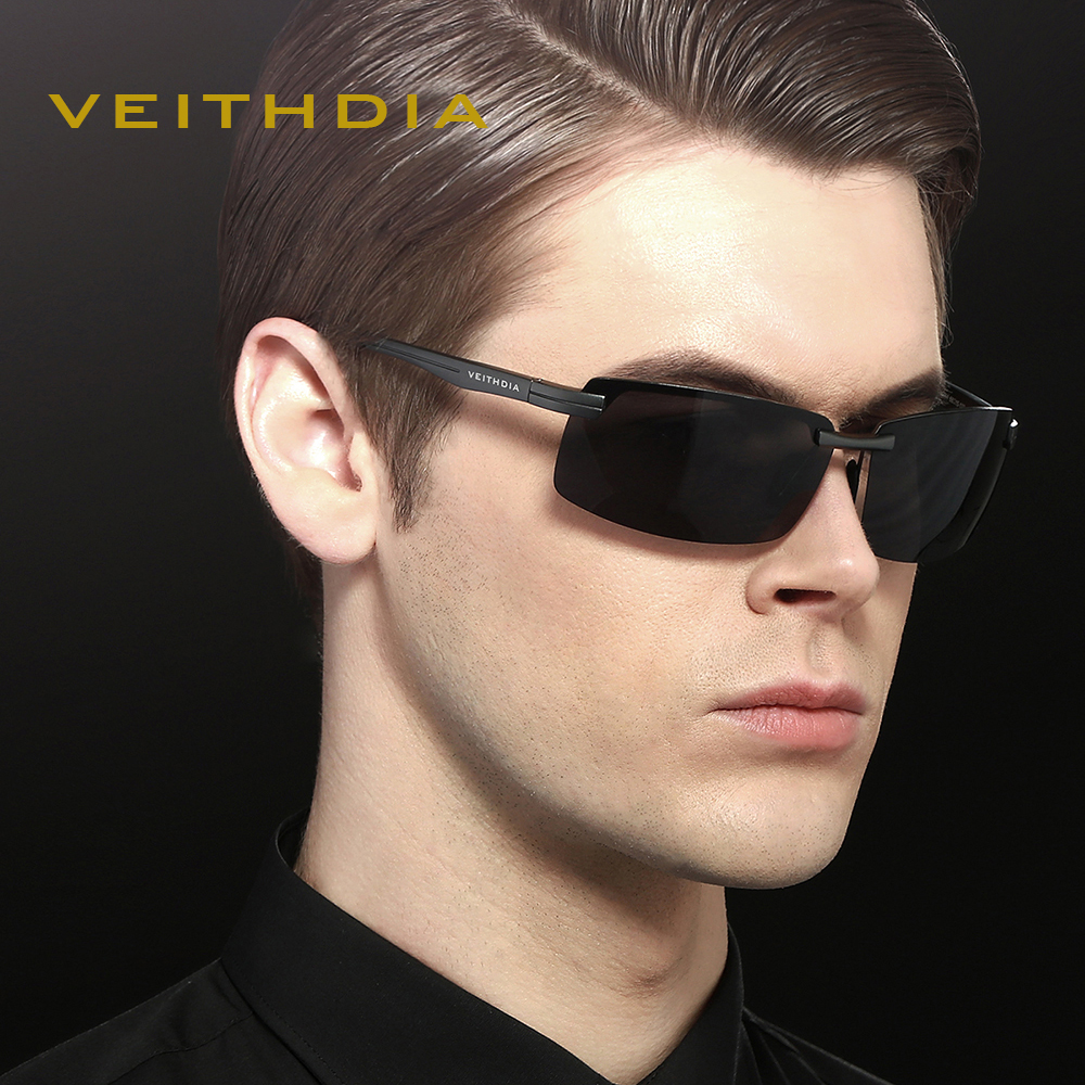 VEITHDIA, gafas de sol deportivas, gafas de aluminio, lentes polarizadas, gafas Vintage, gafas de sol de conducción para hombres/mujeres V6510