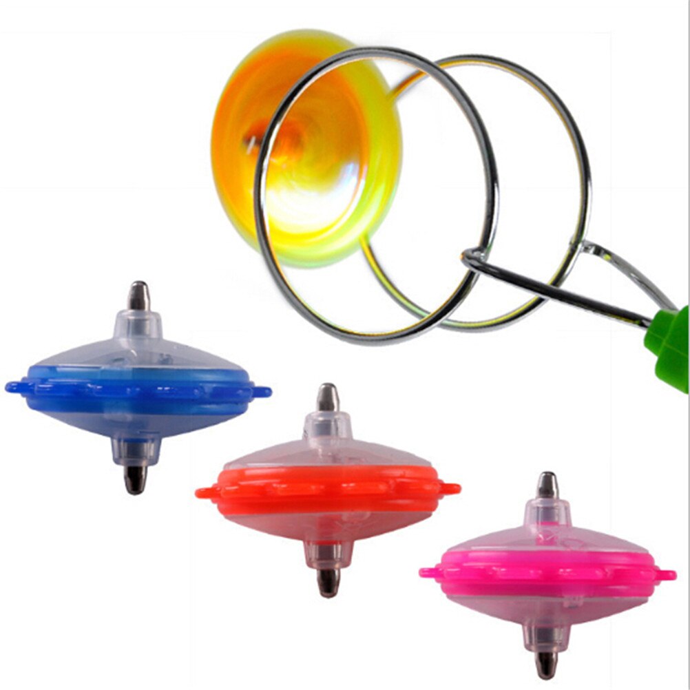 1pc ledde snurr topp magnetiske gyro hjulbane leketøy bauble fargerik glans barn