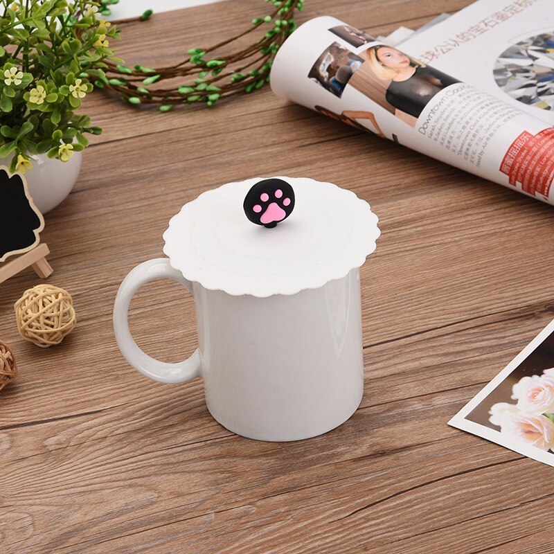 Couvercle de tasse en Silicone | En dentelle à motif de tasse, couvercle de bouteille, accessoires de cuisine pour le bureau à domicile, couvercles de tasses portables, perle offre spéciale 1 pièce
