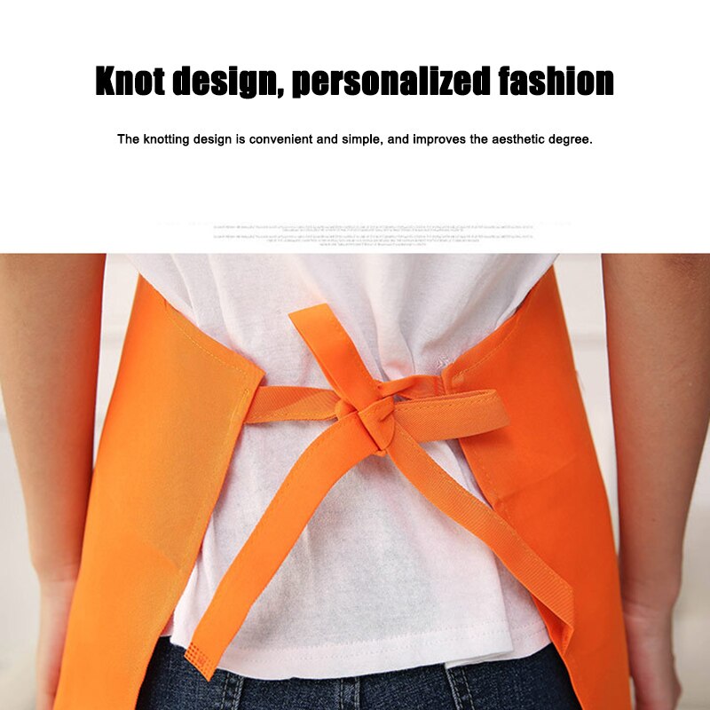 Hanging Neck Adjustable Apron Men Women Canteen Restaurant Home Kitchen Cooking Uniform BMF88