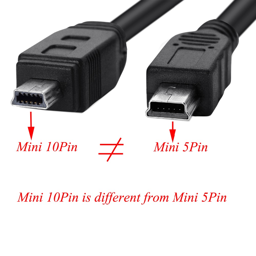 Bochara 1M USB 3.0 Type A Male to Mini 10 Pin Type B Male Data Cable Dual Shielding(Foil+Braided) Super Speed