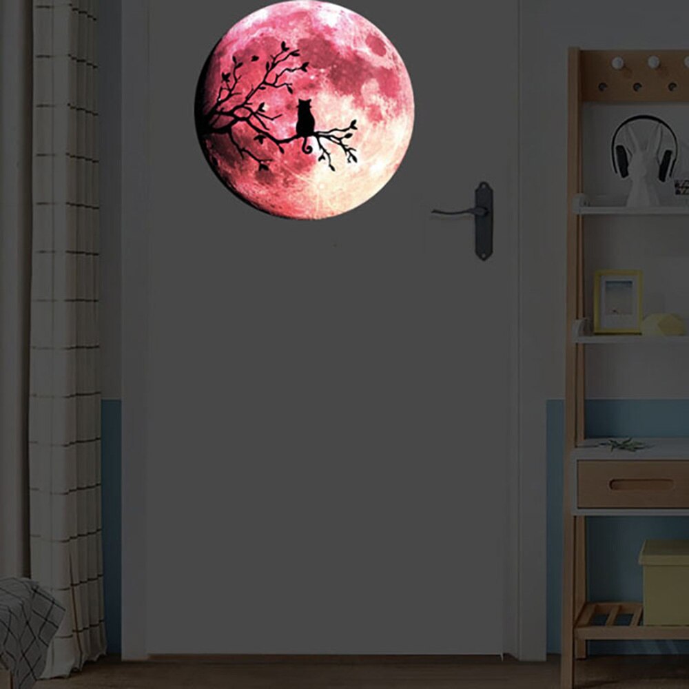 Lichtgevende maansterrencombinatie 3d muurstickers slaapkamer woonkamer huisdecoratie kinderkamer stickers glow in the dark stickers