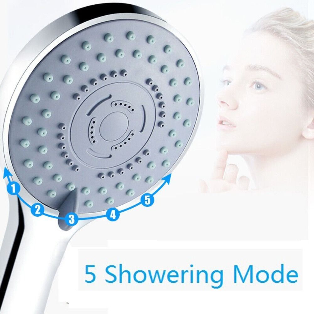 Badkamer Douche Verstelbare Jetting Douchekop Waterbesparing Handheld Verstelbare 5 Modi Spa Douche Hoofd Badkamer Accessorie