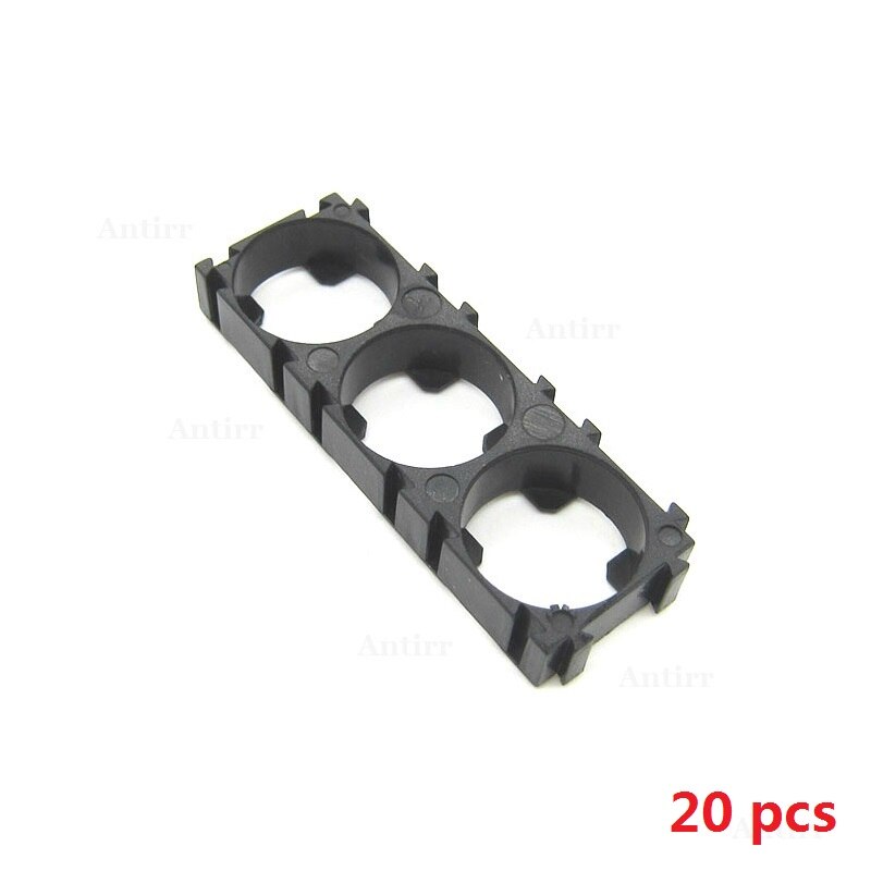 20pcs Plastic 1/2/3 Cell 18650 Battery Holder Bracket Cylindrical Li-ion Batteries Pack fixture Anti Vibration Case Storage Box: 20pcs-3p