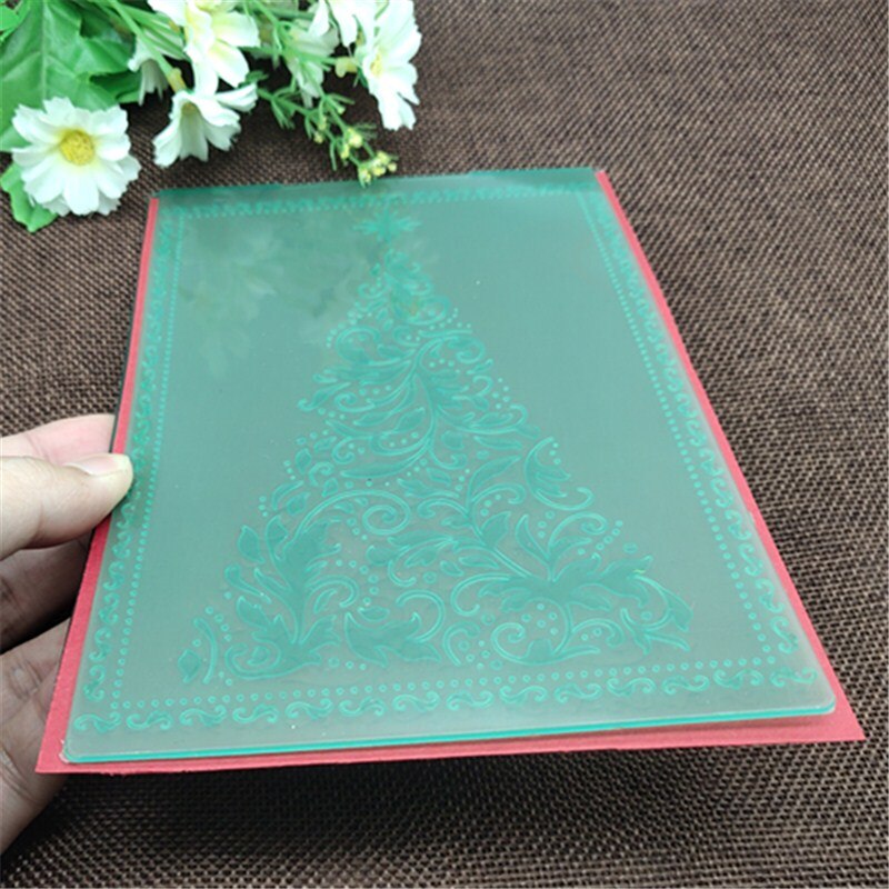 Christmas tree DIY Plastic Embossing Folders for DIY Scrapbooking Paper Craft/Card Making Decoration Supplies