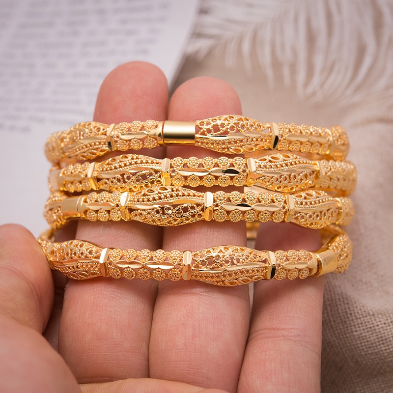Armband afrikanska armband etiopiska kvinnor armband armband smycken guld blomma armband tjej fest lyx