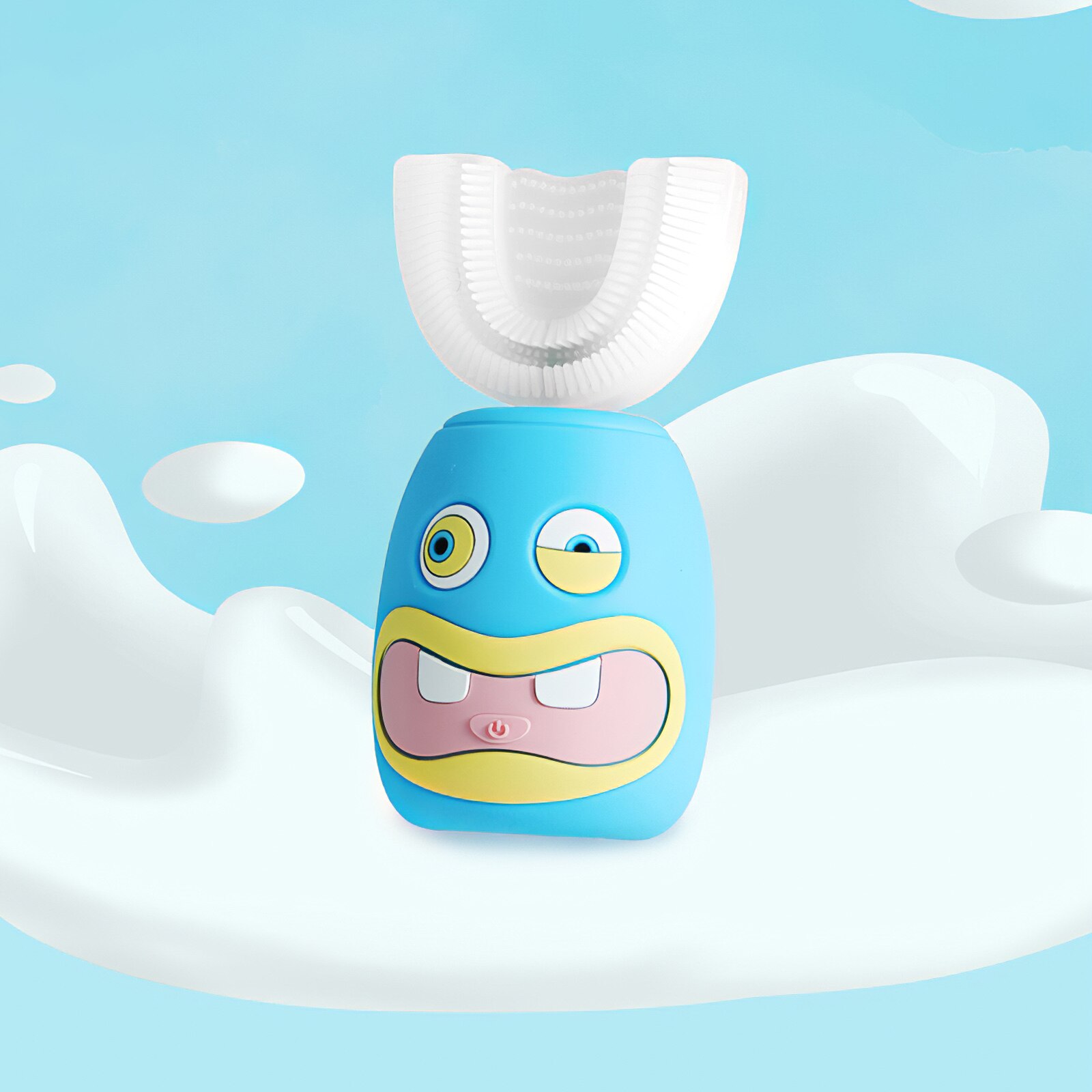 Brosse à dents électrique sonique automatique et intelligente pour enfants, brosse à dents saine et Durable, à 360 degrés, pour salle de bain, lumière bleue et blanche
