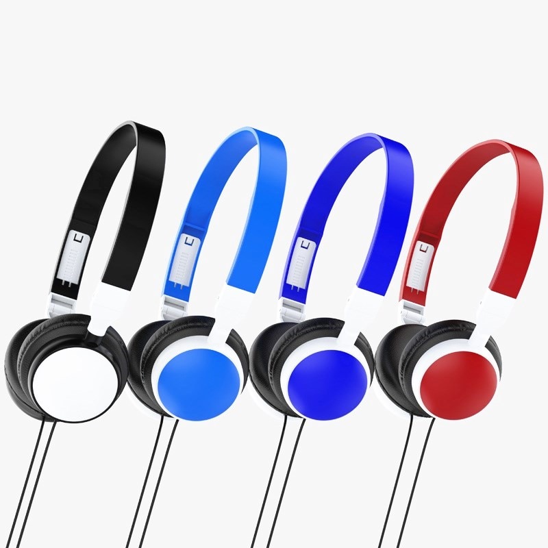 1pcs Wired Stereo Earphones Noise Canceling Earplugs for Portable Laptop Desktop Computer PC Headphones Headset