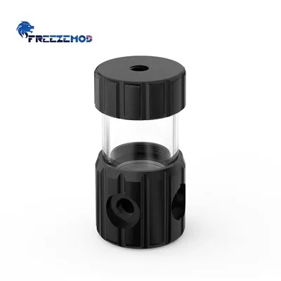 FREEZEMOD Transparent Computer Cylindrical Water Cooling Reservoir OD50MM POM Water Tank with Built-in Filtration PC Cooler: green