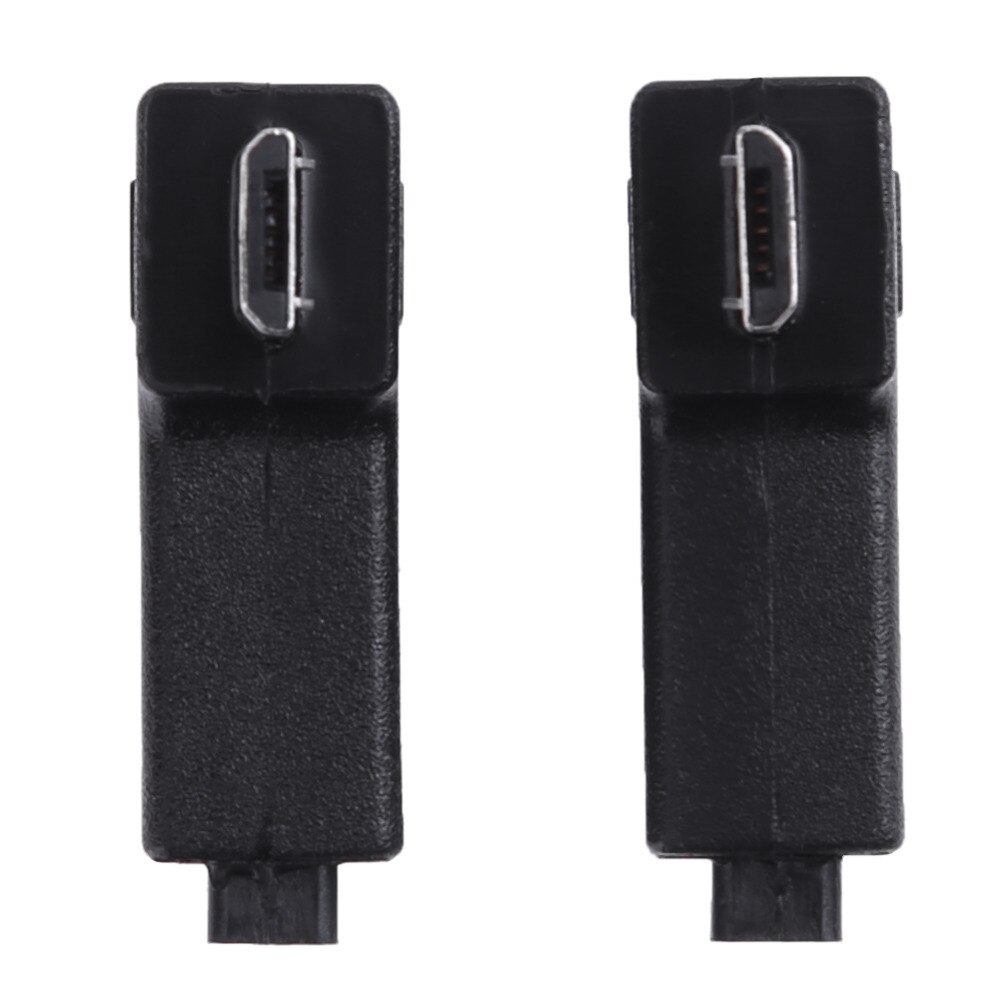 2 Stuks 90 Graden Haakse Micro Usb Female Naar Micro Usb Male Adapter Connector L Vormige Micro Usb Male aan Vrouwelijke Converter