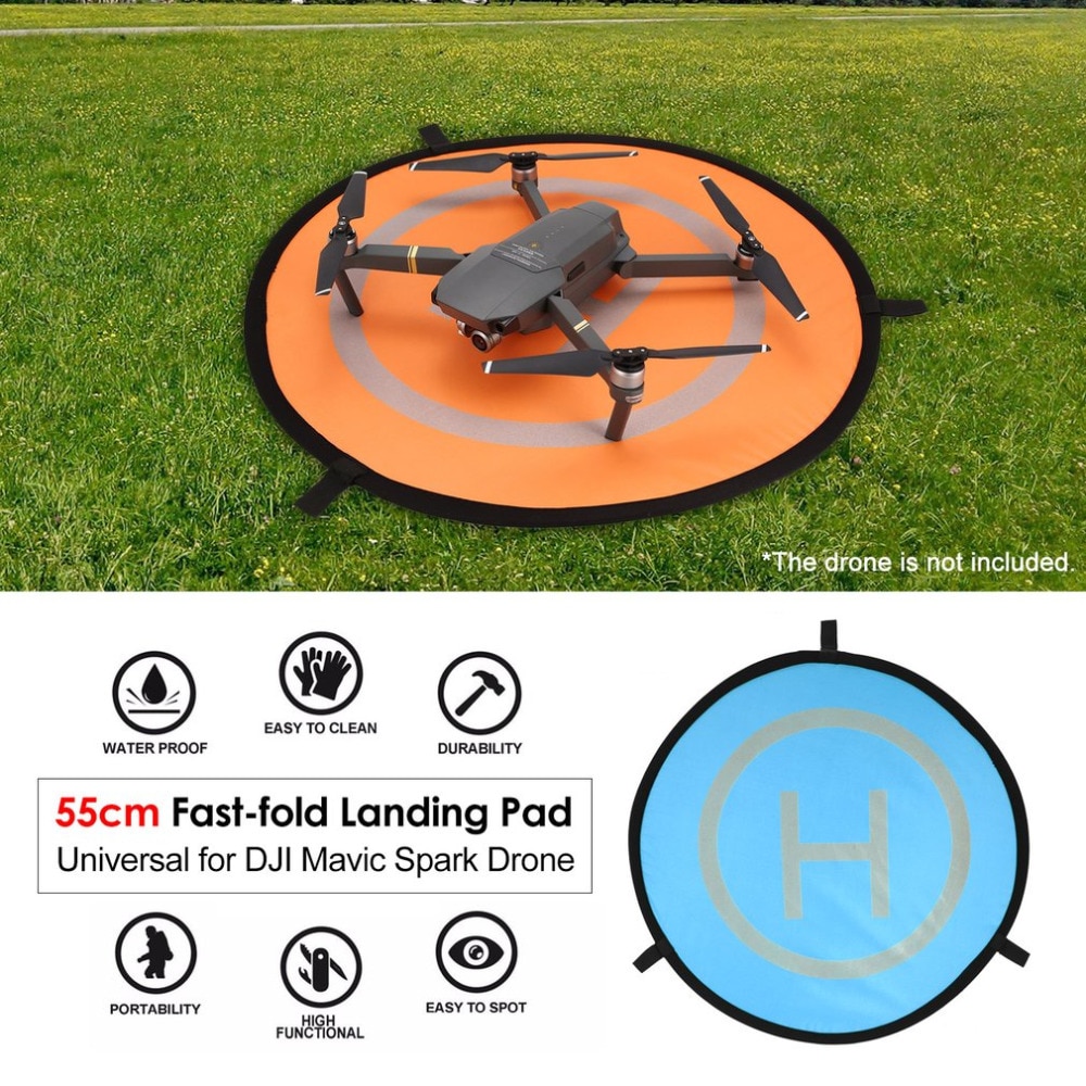 55cm hurtig foldeplads universal fpv drone parkerings forklæde foldbar pad til dji gnist mavic pro fpv racing drone tilbehør