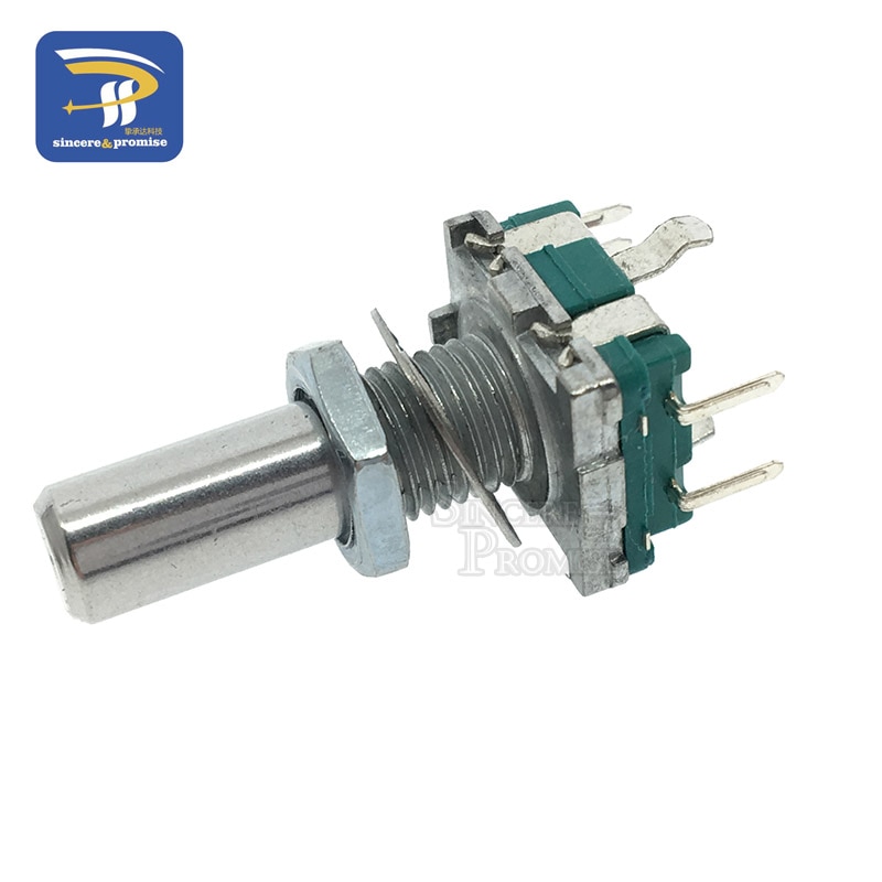 5PCS/LOT Half Rotary Encoder Code Switch/EC11/ Digital Potentiometer With Switch 5Pin Handle Length 20mm DIY