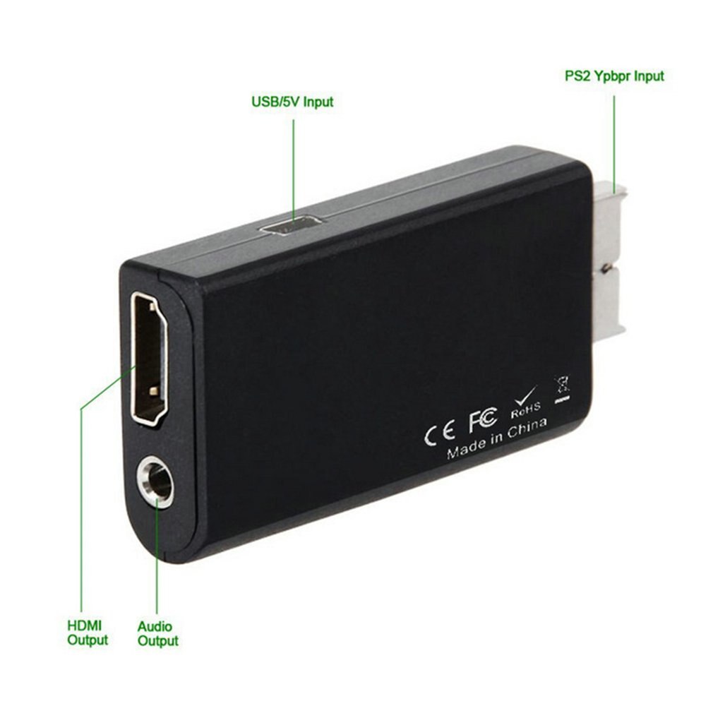 Draagbare PS2 Naar Hdmi Audio Video Converter Adapter Av Hdmi Kabel Voor Sony Playstation 2 Plug En Play Onderdelen