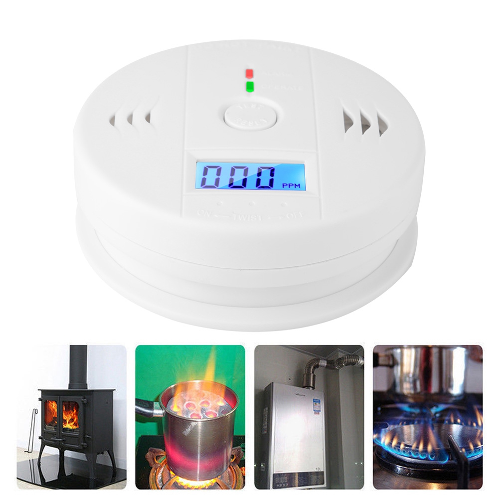 Carbon Monoxide Alarm CO Smoke Intelligent Sensor Poisoning Gas Warning Detector