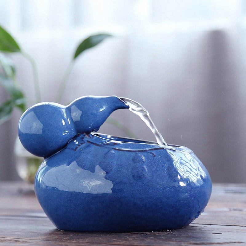 Newly Cat Ceramic Water Fountain Automatic Pet Drinking Fountain Quiet Electric Water Dispenser