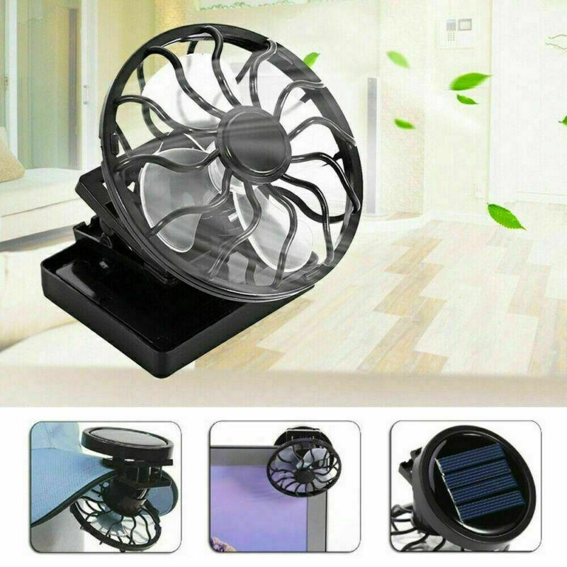 Mini ventilador de energía Solar, dispositivo de con Clip, Panel de energía Solar, célula de refrigeración, Usb, Mini ventilador, ,