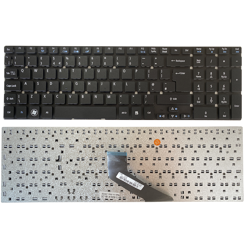 US/UK/RU/SP/FR teclado de ordenador portátil para ACER V5WE2 V5WC2 Q5WV8 Q5WV1 Z5WAH Z5WE3 TMP455 MS2394 CN7-791G 2508-C8UL: Plata