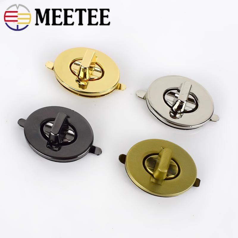 2Sets Twist Locks For Bag Handbag Metal Closure Lock Snaps Purse Clasp Buckles Handmade Bag Accessories DIY Leather Craft