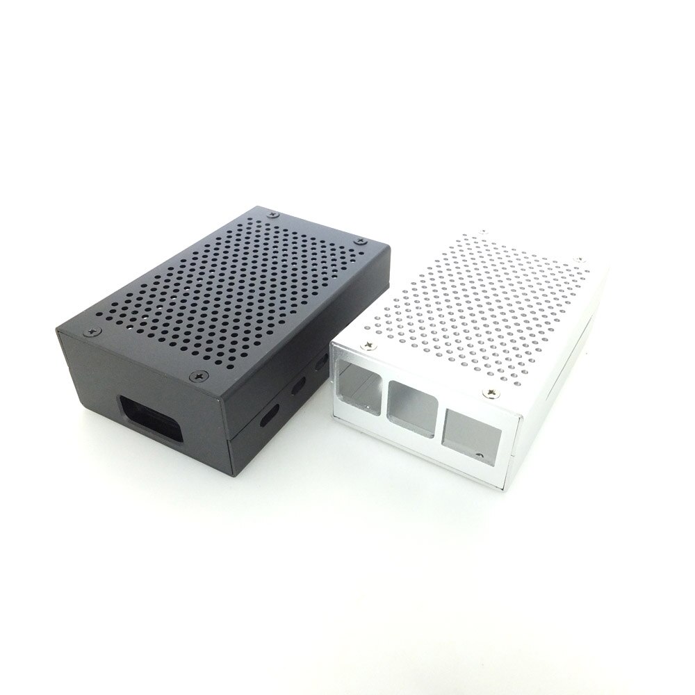 Carcasa metálica de aluminio Raspberry Pi 4B con disipador de calor + ventilador para Raspberry pi 4B