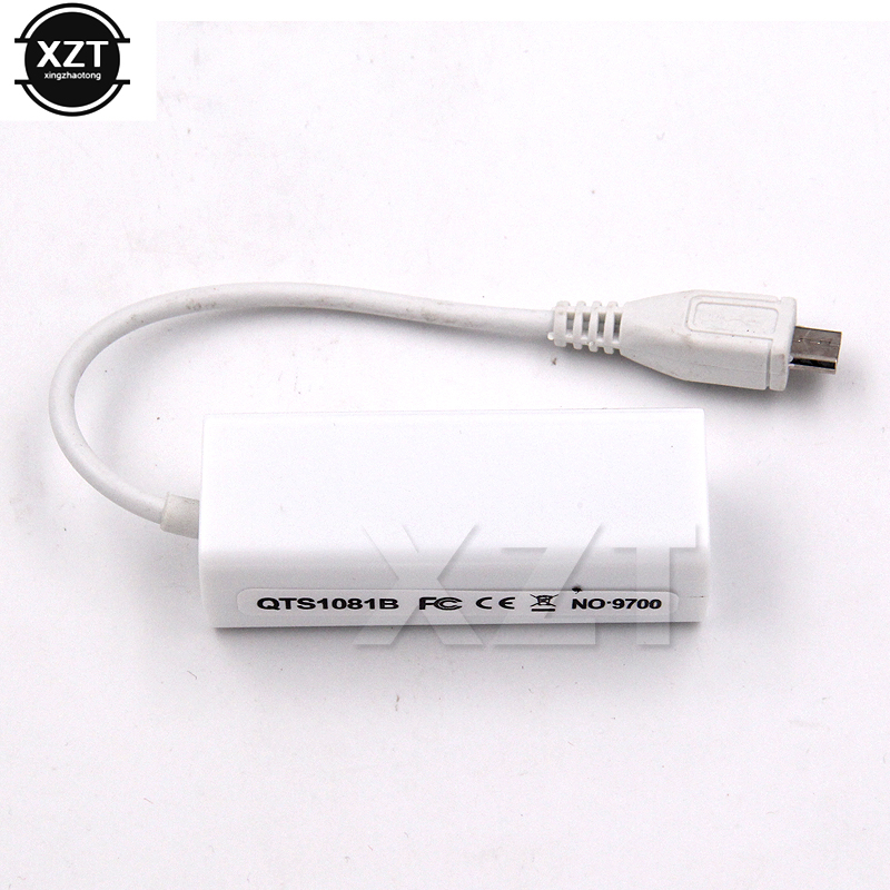 Micro USB 2,0 5 pines a Ethernet 10/100 M RJ45 red Lan cable adaptador tarjeta Micro usb a lan conector de tarjeta para tableta