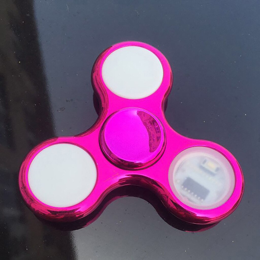 6 Kleuren Led Lichtgevende Fidget Spinner Veranderingen Hand Spinner Golw In Het Donker Stress Relief Speelgoed Voor Kids: B