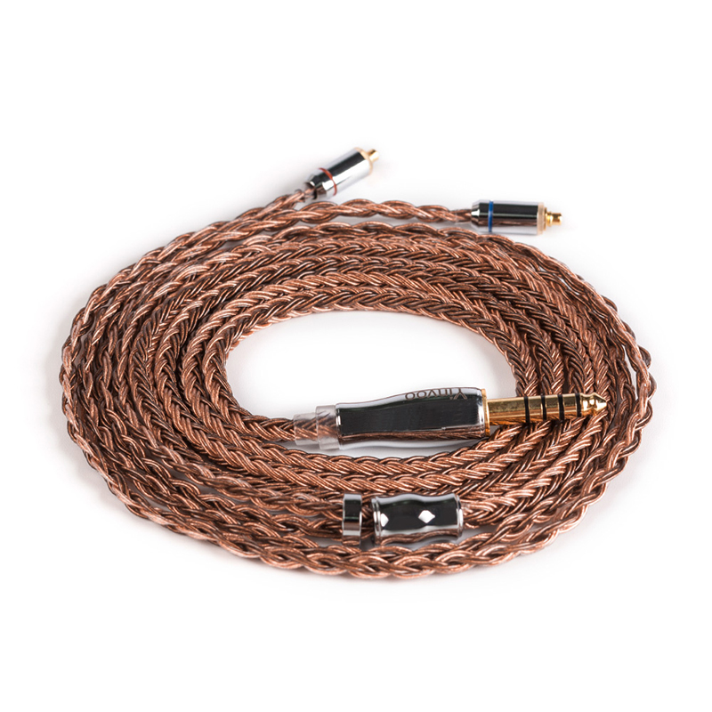 Cable de cobre de alta pureza Yinyoo 16 núcleos 2,5/3,5/4,4 MM con MMCX/2PIN/QDC TFZ para KZZS10Pro AS10 ZSNPRO C12 BA5 V90 BLON BL-03: 4.4MMCX