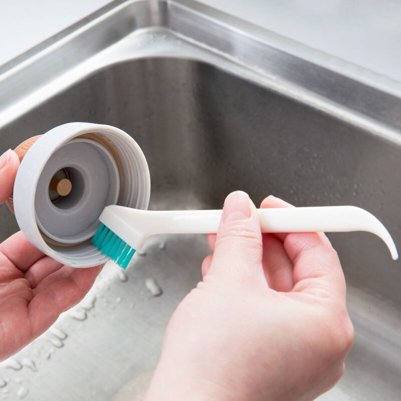 2 pz/lotto bottiglia di latte per bambini pulizia spazzola stretta manico lungo tazze portatili spazzole per la pulizia utensili da cucina per la casa