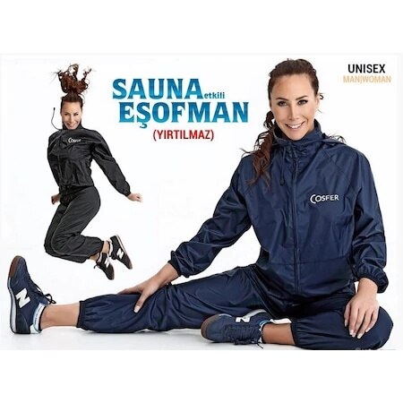 Cosfer térmica sauna moletons sweats treino sauna suor terno unisex 316254106