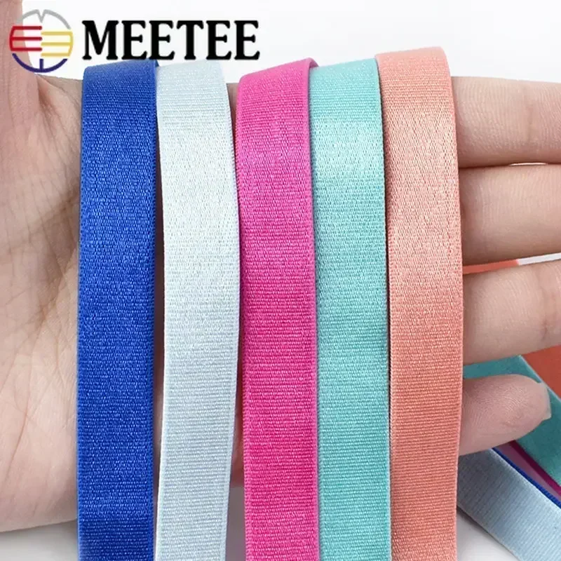Bandas elásticas para ropa interior, sujetador, correa para el hombro, banda de goma para el pelo, pantalones, cinturón, correas elásticas de nailon, accesorio de costura, 5/10M, 12mm