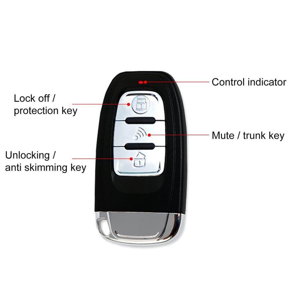Keyless Entry System Start Stop Car Alarm System Start Stop Button Car Central Lock Auto Alarm Remote Engine Start