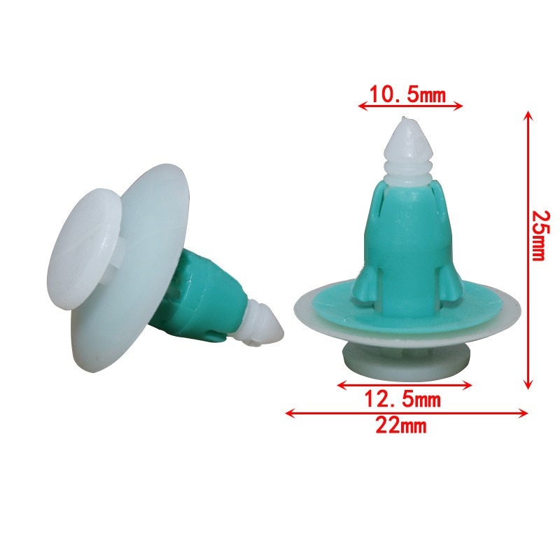 Pour Chrysler 300C Sebring Auto garniture de porte panneau intérieur agrafe Rivet attache en plastique 5 pièces vert