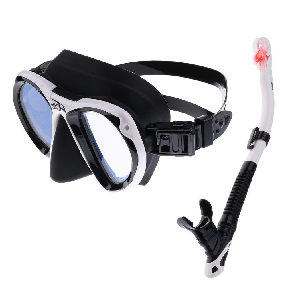 Masque de plongée sous-marine et tuba sec en Silicone pour adultes, ensemble pour kayak, plage, pêche sous-marine