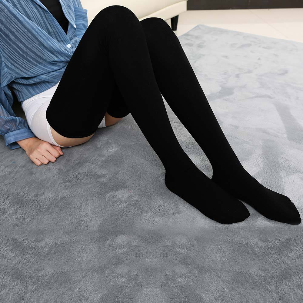 Medias altas por encima de la rodilla de algodón para mujer, 1 par, medias altas de 80cm, calcetines Antumn calentadores de invierno, calcetines para botas de mujer
