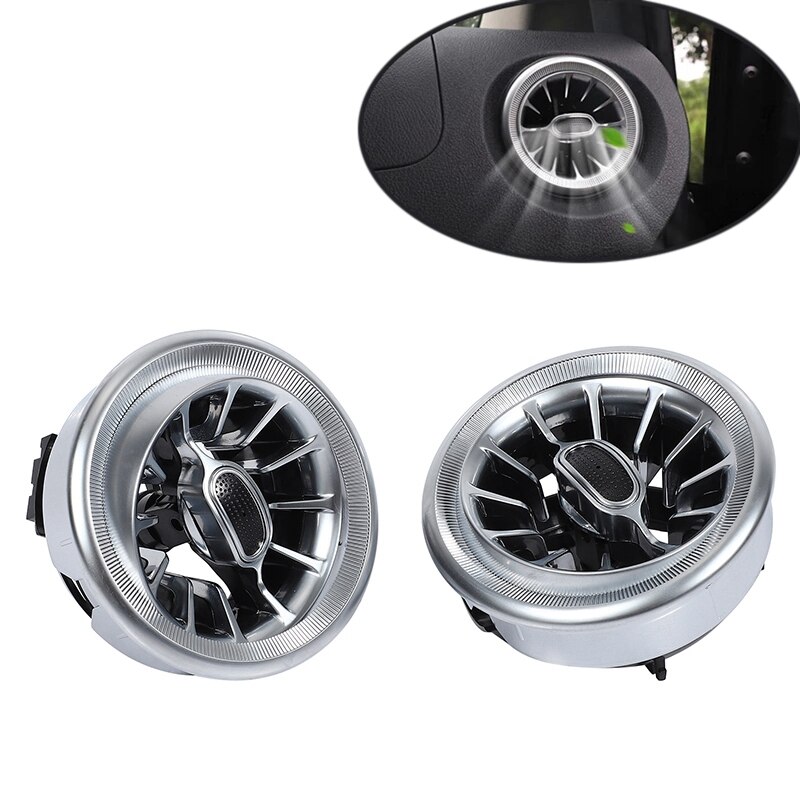 Embellecedor de salida de ventilación de aire acondicionado para Mercedes Benz, salpicadero delantero de coche, clase V, Vito, Viano, W447, , 2 uds.