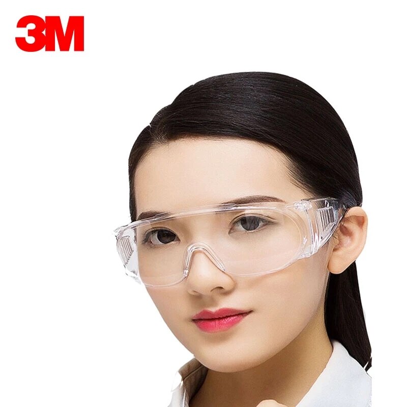 3M Originele 1611HC Veiligheidsbril Veiligheid Beschermende Bril Anti-Shock Anti-Splash Anti-Kras Platte Licht transparante Bril