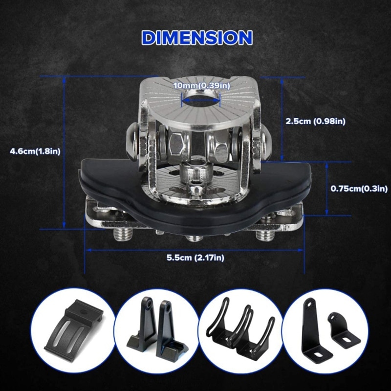 LED Light Bar Clamp Mounting Kit Hood Led Work Light Bar Mount Bracket Clamp Holder for Offroad Led Work Light Bar
