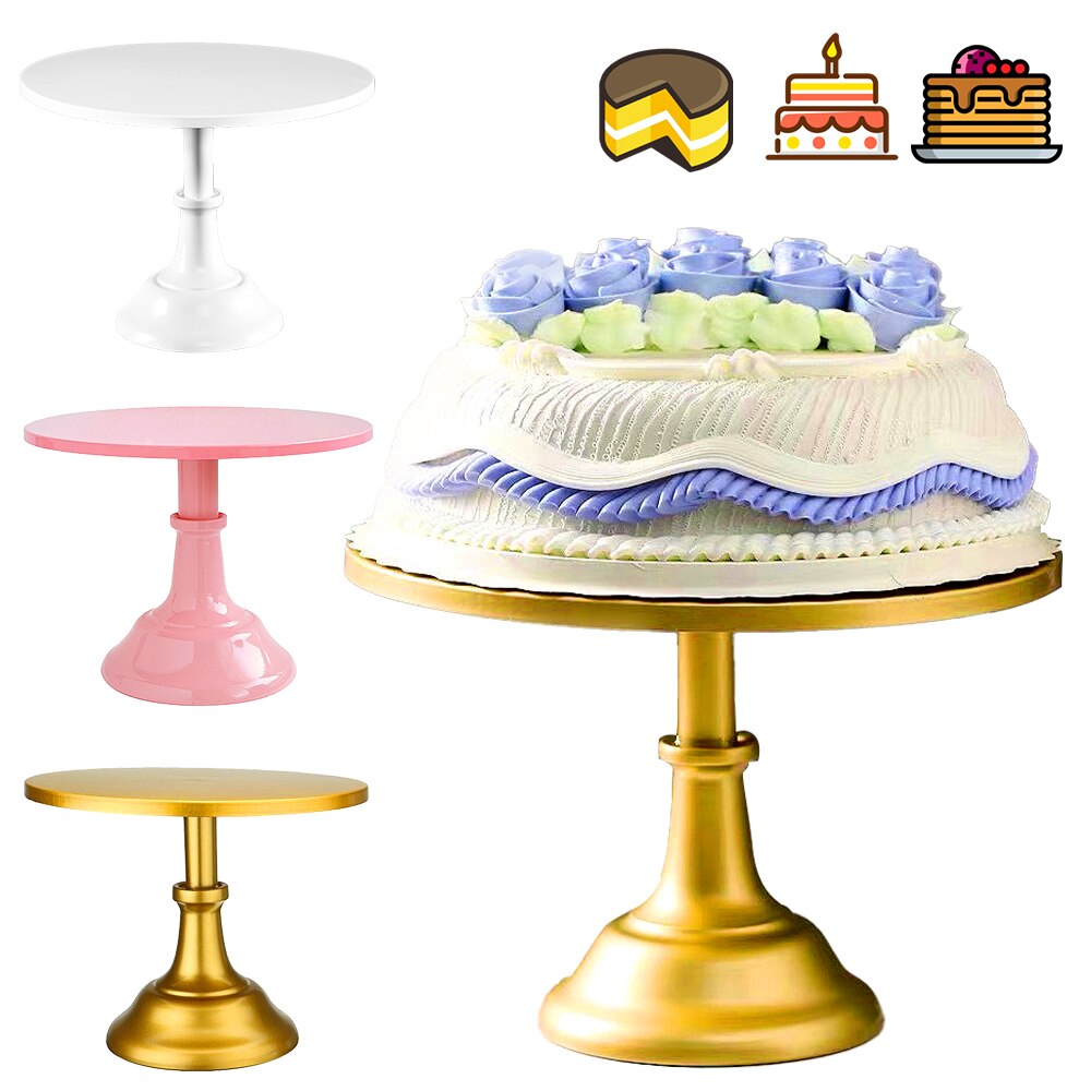 Metalen Cake Stand Melk Thee Winkel Dessert Dessert Tall Lade Bruiloft Props Party Cake Tray Decoratie