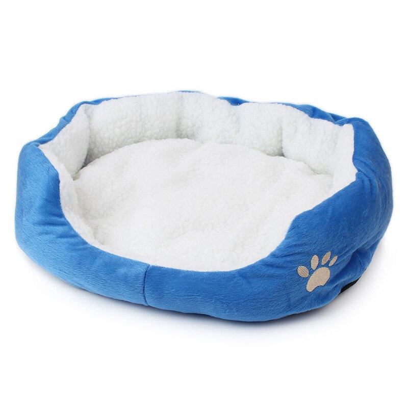 Hundsängar för små medelstora hundar varm fleece hundsäng rund husdjursstol kudde hundar katt vinter hund kennel valpmatta husdjurssäng