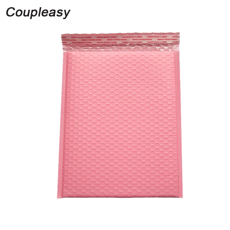 30Pcs 8 Sizes Pink Plastic Bubble Envelope Clothes Packaging Courier Bag Waterproof Bags With Bubble Mailing Mailers