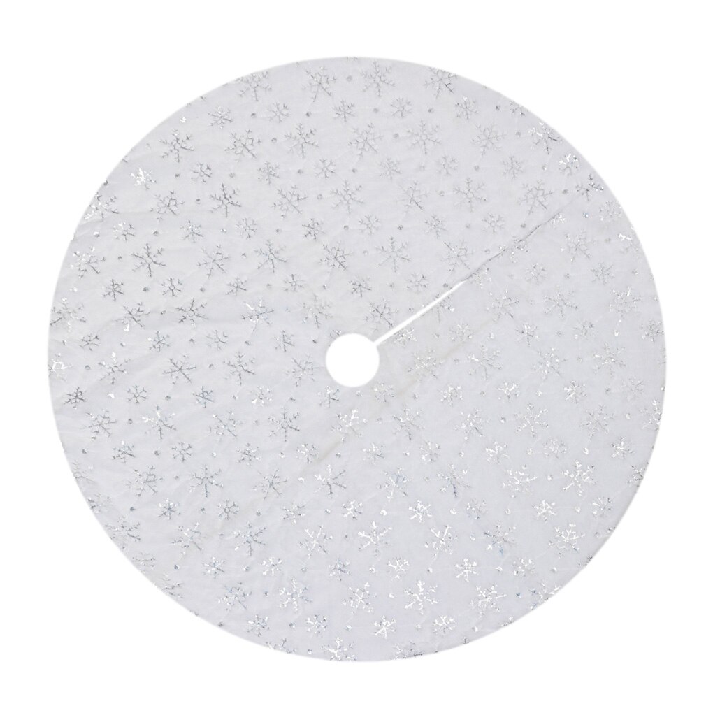 Christmas Tree Skirt Home School Mall Office Christmas Tree Cloth Floor Mat Carpet Decor 90/122cm Christmas decorations